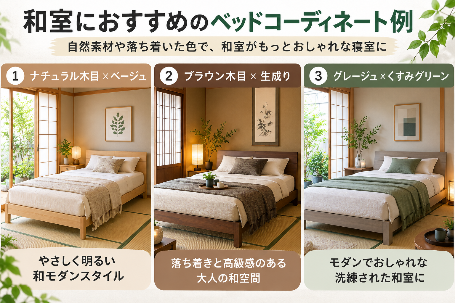 和室におすすめのコーディネート例