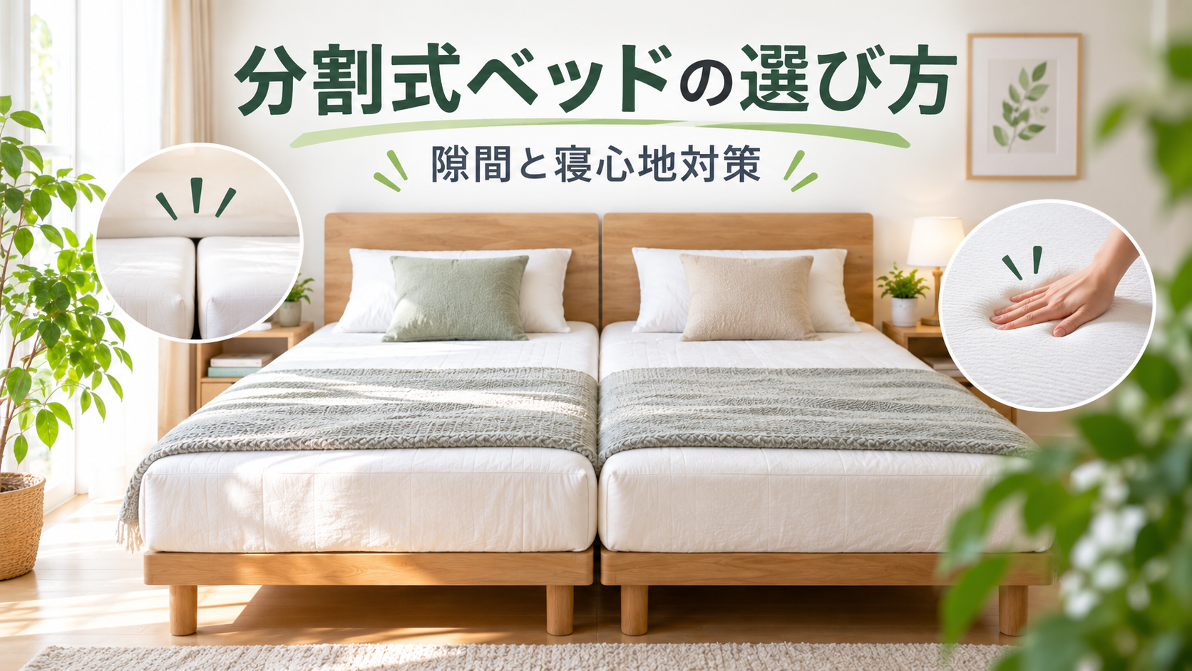 分割式ベッドの選び方｜隙間と寝心地対策