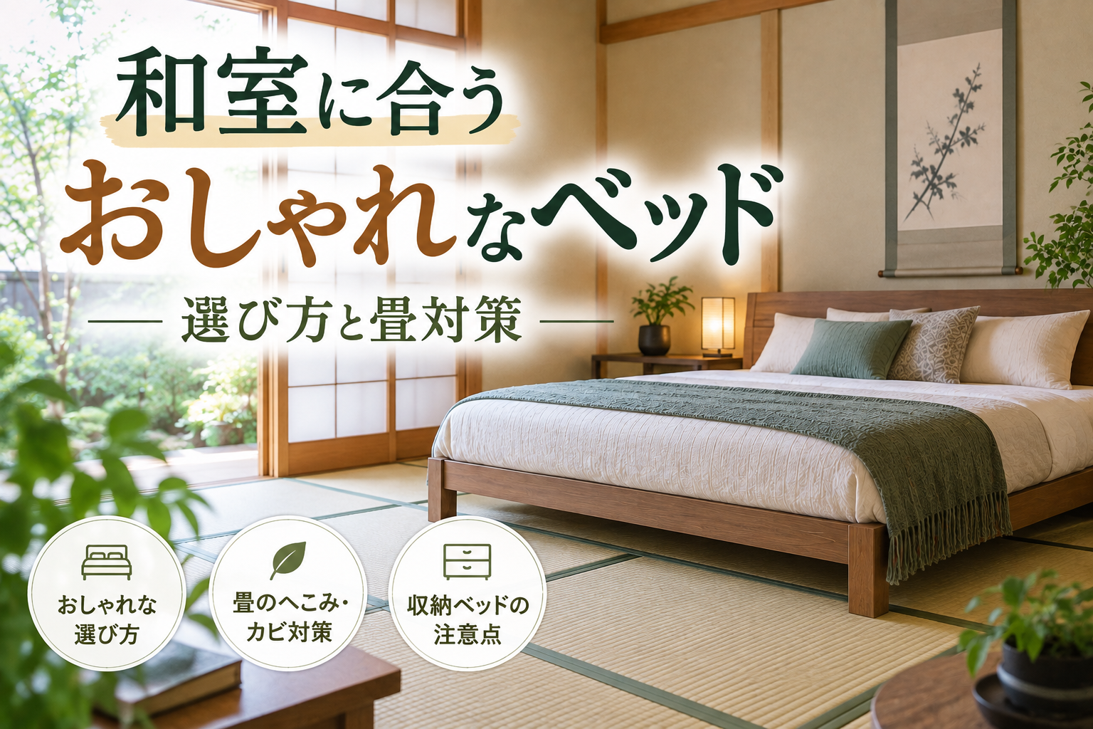 和室に合うおしゃれなベッド｜選び方と畳対策