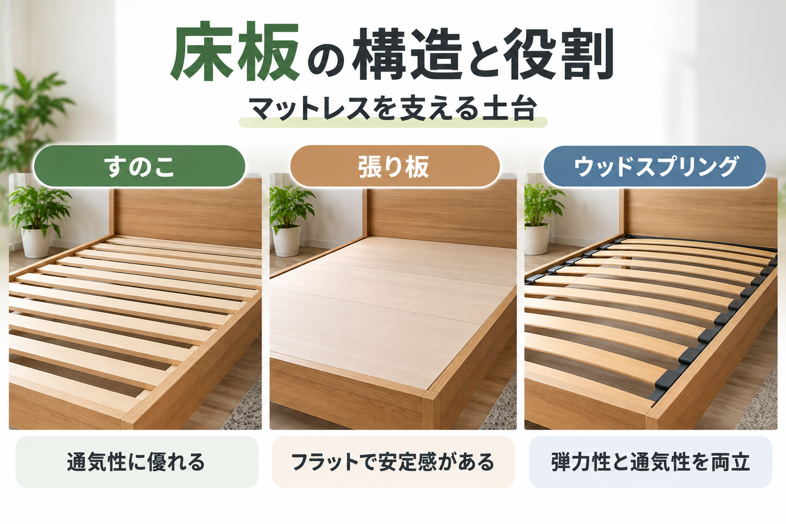 床板の構造と役割