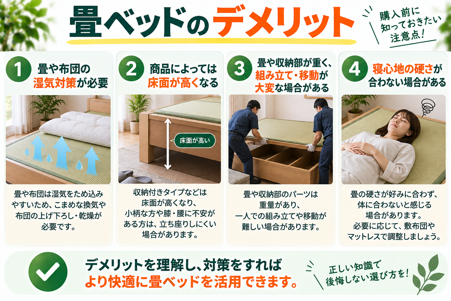 畳ベッドのデメリット完全ガイド