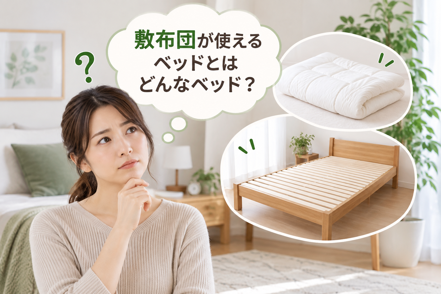 敷布団が使えるベッドとは