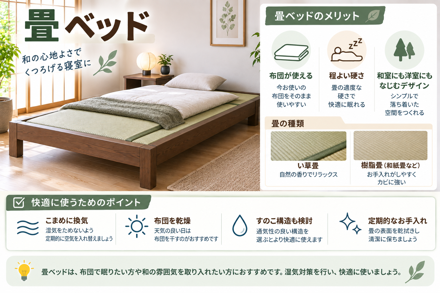 畳ベッドの魅力と快適ガイド