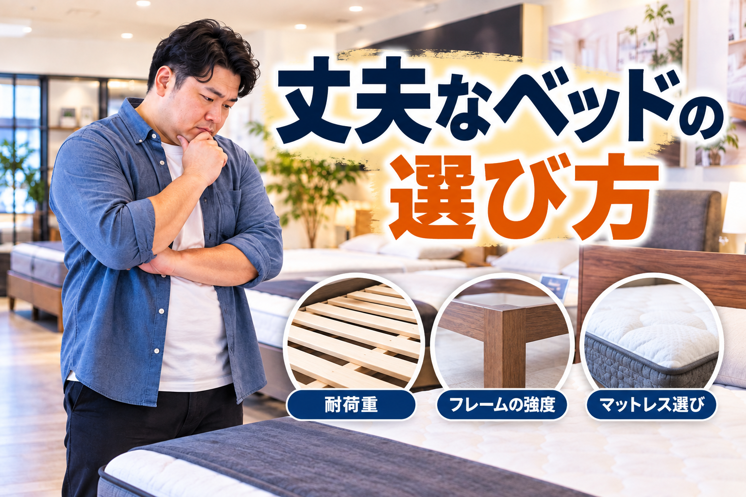 丈夫なベッドの選び方