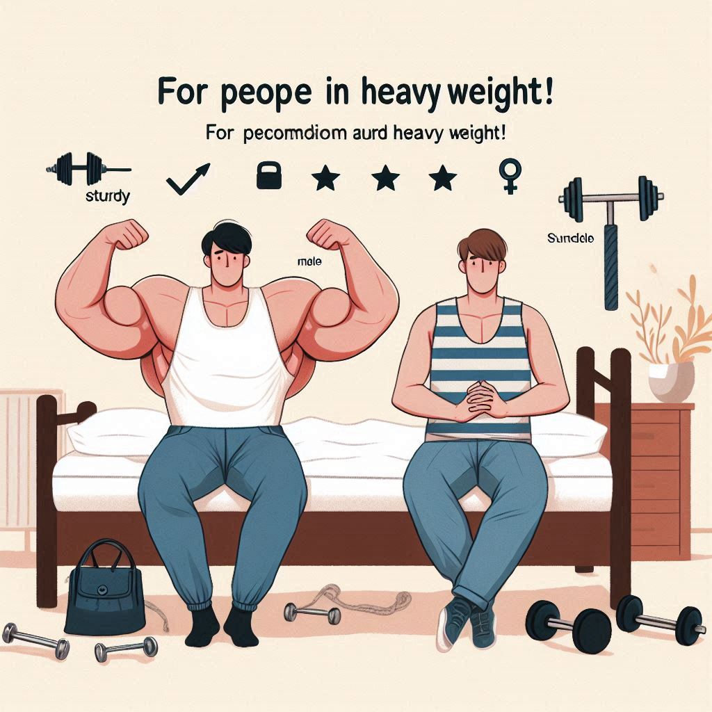 体重が重い人向けの頑丈で丈夫なベッド