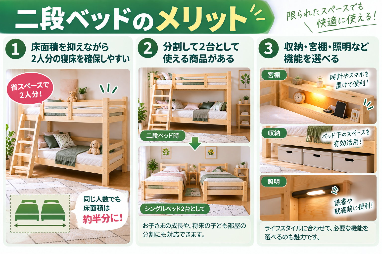 二段ベッドのメリットガイド