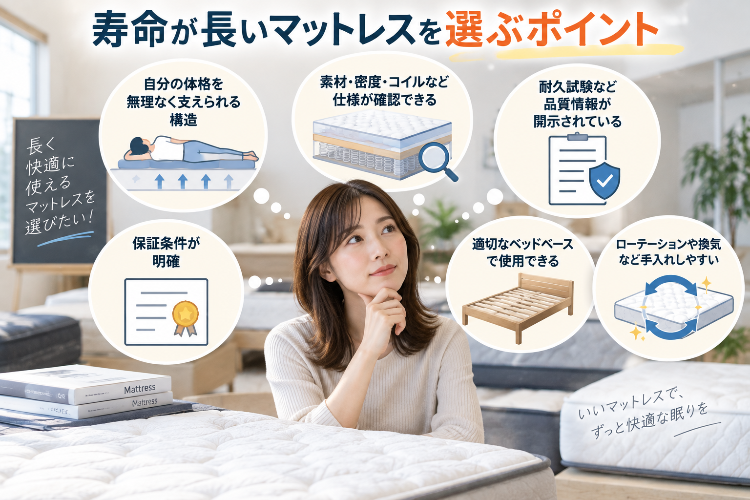 長持ちマットレス選びのポイント