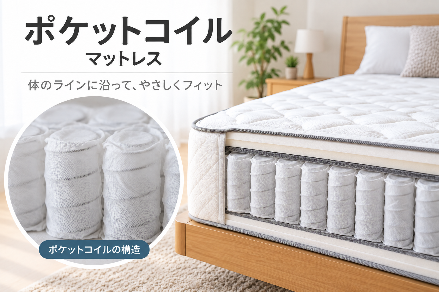 ポケットコイルマットレスの構造