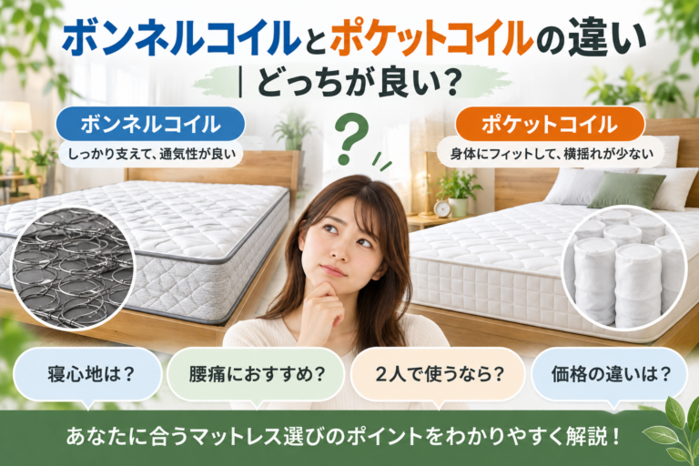 ボンネルコイルとポケットコイルの違い