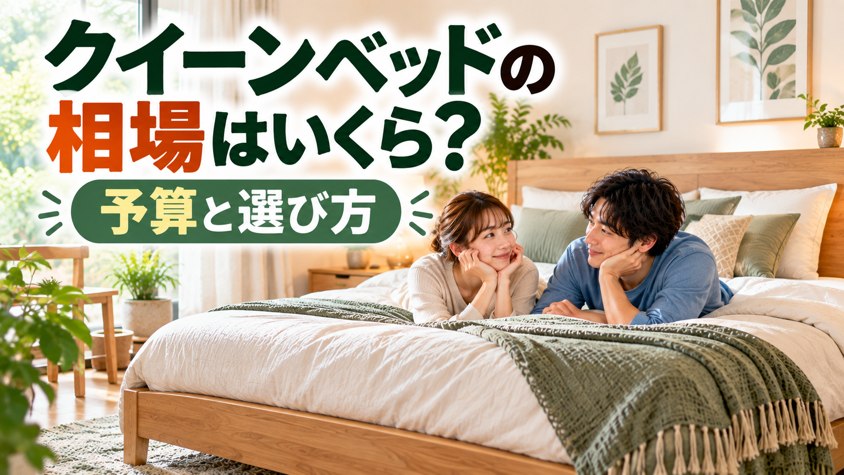 クイーンベッドの相場と予算を考えるカップル