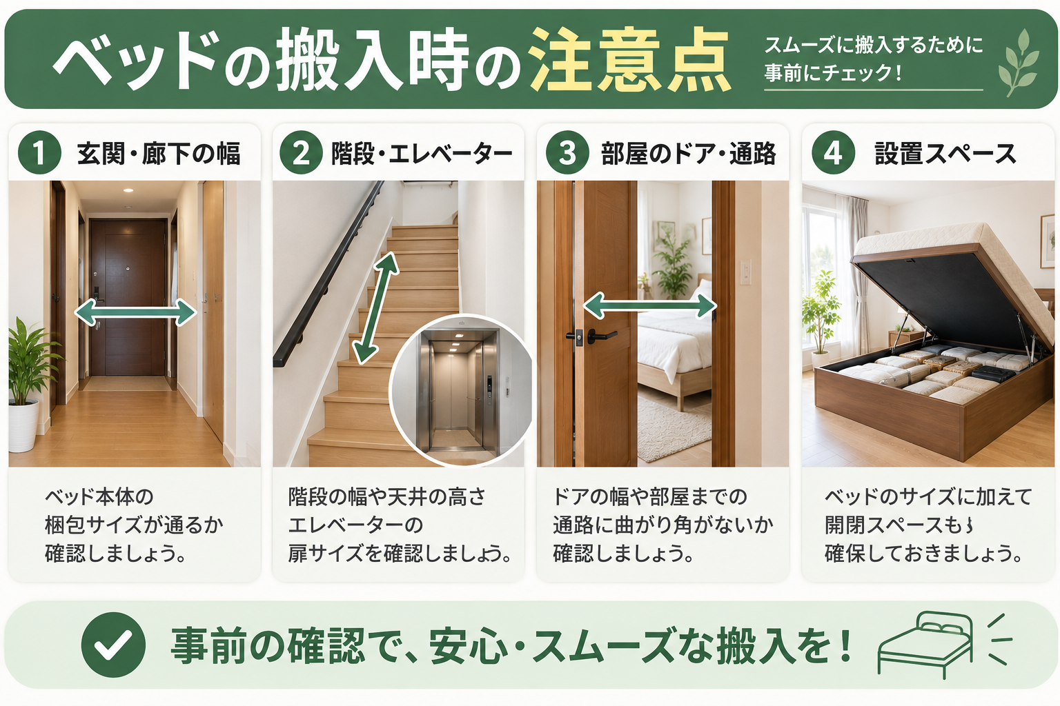 搬入時の注意点