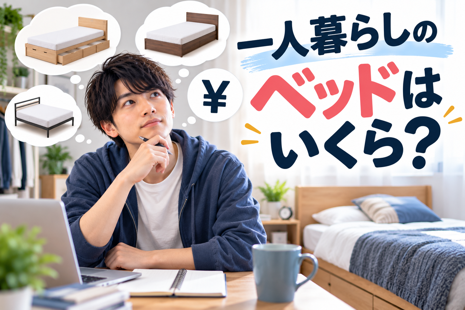 一人暮らしのベッドはいくら？