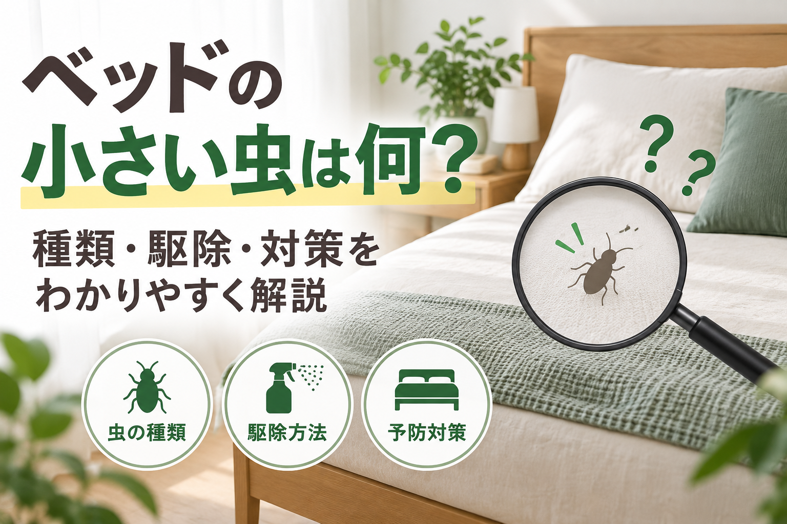 ベッドの小さい虫を徹底解説