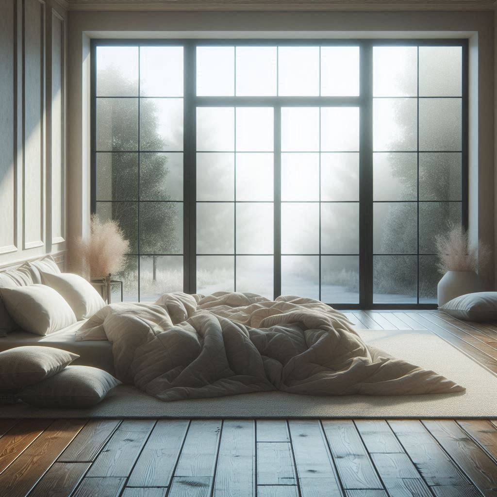 フロアベッドは視覚的に広く感じる