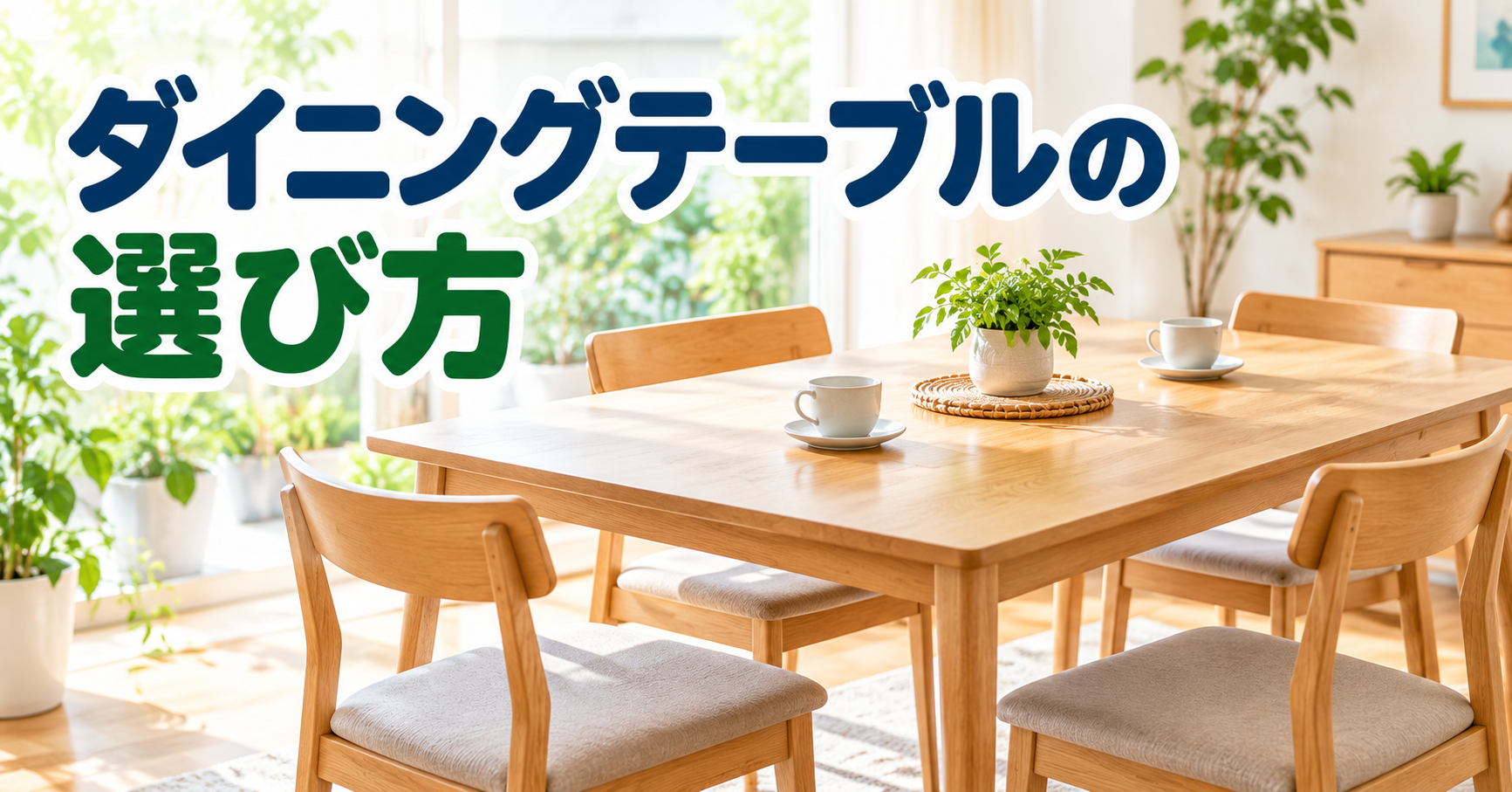 ダイニングテーブルの選び方