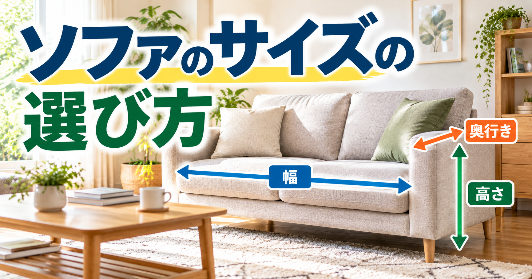 ソファのサイズの選び方