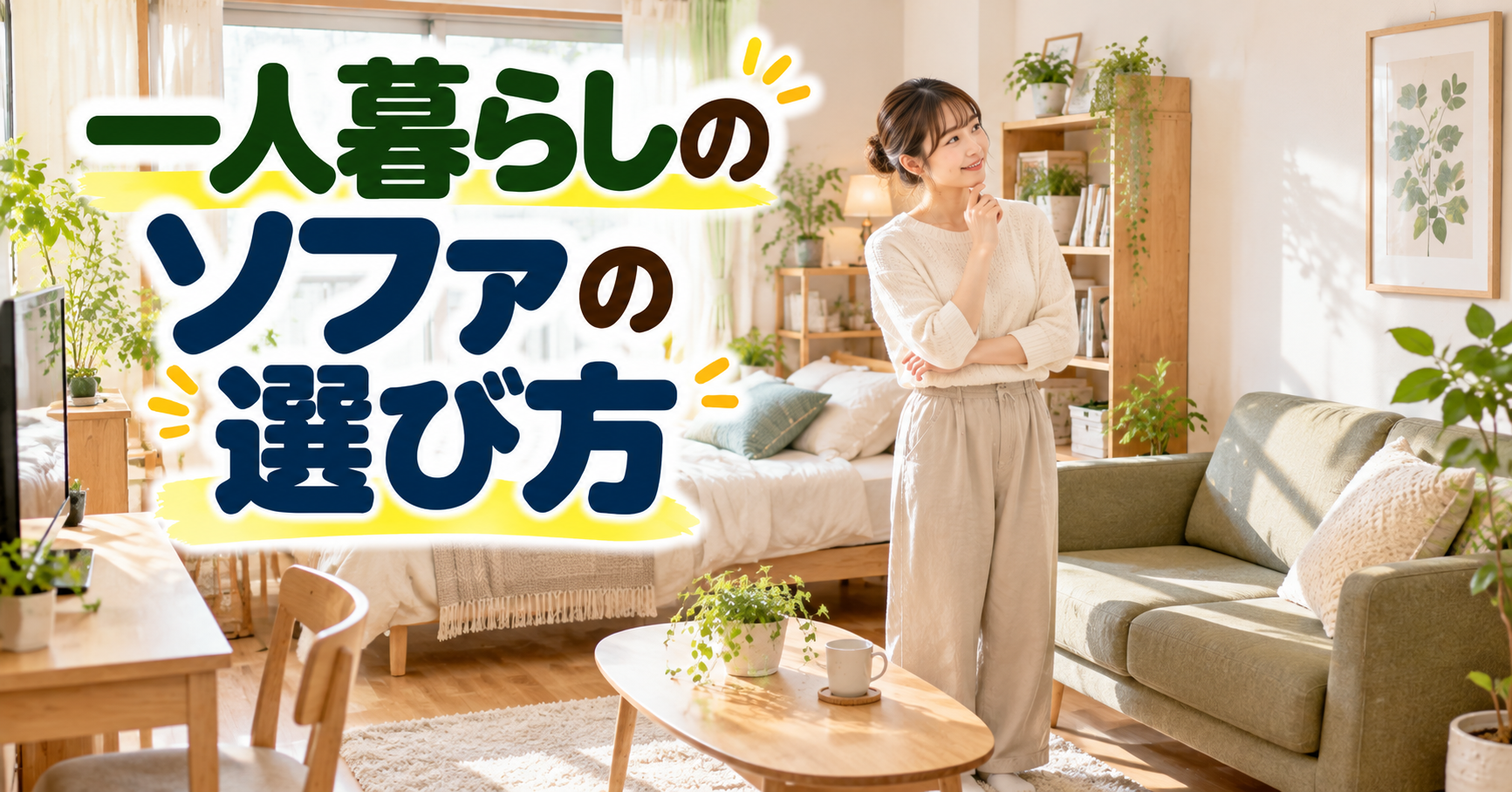 一人暮らしのソファの選び方