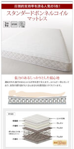 棚・コンセント付きデザインすのこベッドCamilleカミーユ