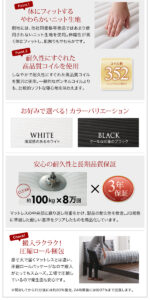 棚・コンセント付きデザインすのこベッドCamilleカミーユ