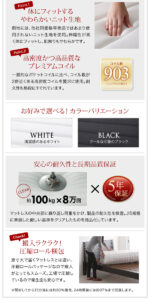 棚・コンセント付きデザインすのこベッドCamilleカミーユ