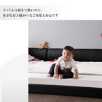 モダンデザインレザーフロアベッド BASTOL バストル