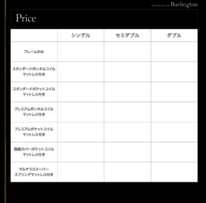 ローベッド Burlington バーリントン