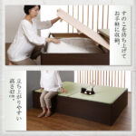 布団が収納できる・美草・小上がり畳連結ベッド（敷布団）