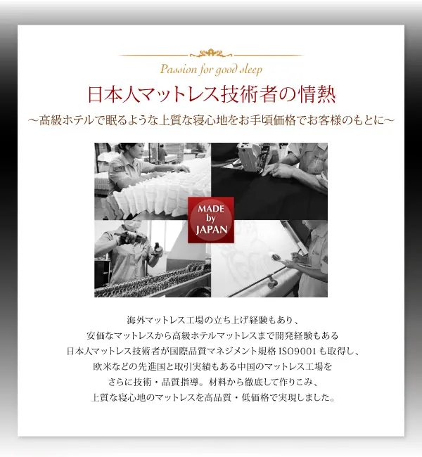 日本人技術者設計 超快眠マットレス ホテルプレミアム EVA 日本人技術者設計 超快眠マットレス ホテルプレミアム EVA