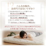 テイジン V-Lap使用 日本製 朝の目覚めを考えた　腰にやさしい　高弾力四層敷き布団