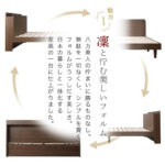 新・【KASANE】棚・コンセント・脚付きすのこベッド