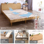 新・【KASANE】棚・コンセント・脚付きすのこベッド