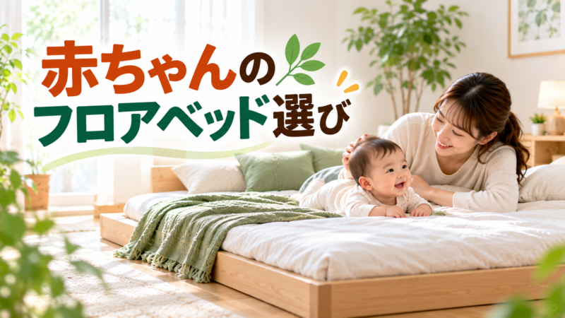 赤ちゃんのフロアベッド選び｜添い寝の注意点