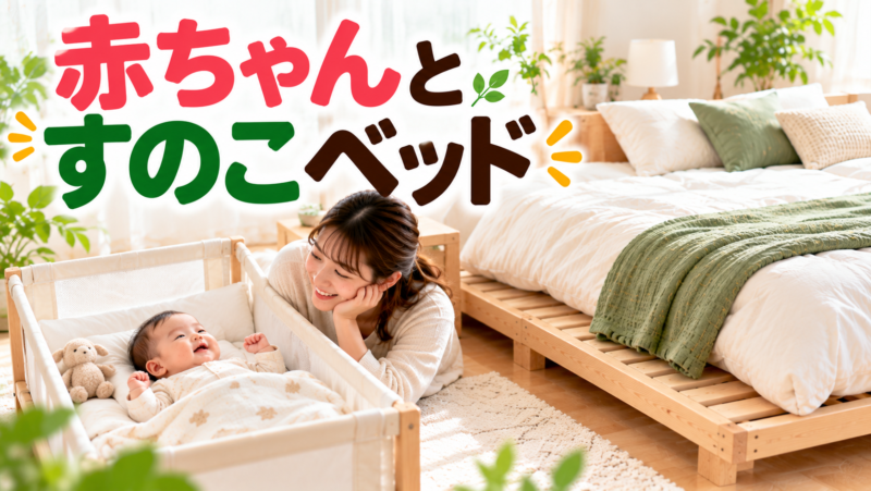 赤ちゃんとすのこベッド｜安全な寝床と湿気対策・選び方