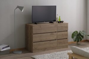ウッドチェスト ロータイプ ウォールナットアッシュブラウン WCH-1090L