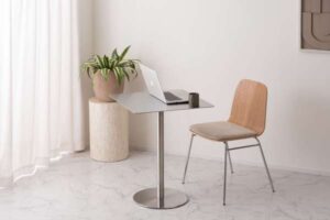 カフェテーブル スクエア 約W60×D60×H72cm ステンレス ティーテーブル スクエアテーブル 机 リビング PF-104SV