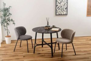 ラウンドテーブル アジャスター付 約W90×D90×H72cm スチール 丸テーブル 円形 カフェテーブル ダイニング PT-787